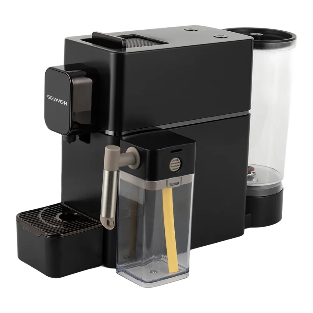 Kapselkaffeemaschine mit Milchaufschäumer
